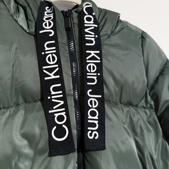 Calvin Klein Jeans - Dark Green Puffer Jacket - Picture 2 of 6